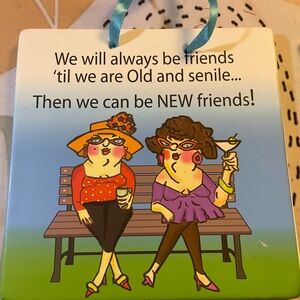 Humorous Friendship Wall Plaque Growing old together